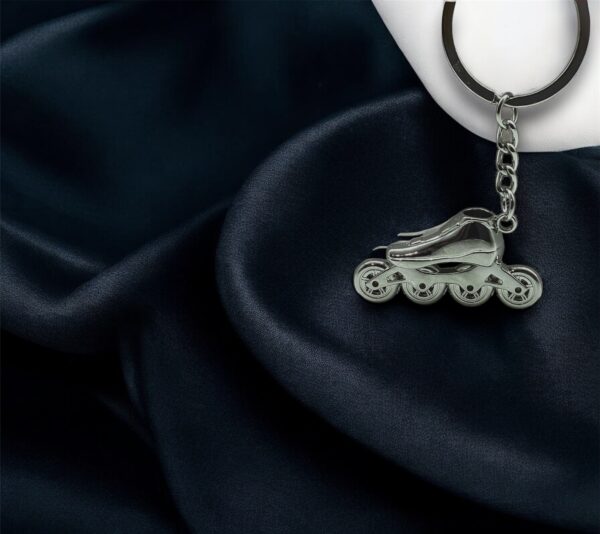 Skatezen Inline Silver Blade Keychain